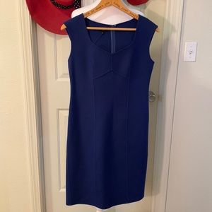 Talbots women’s purple fitted wool blend sleeveless dress